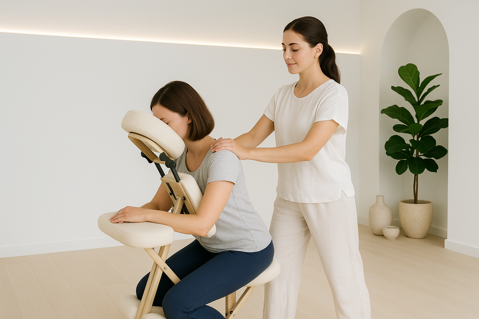 Massage amma assis sur chaise Massage amma assis sur chaise